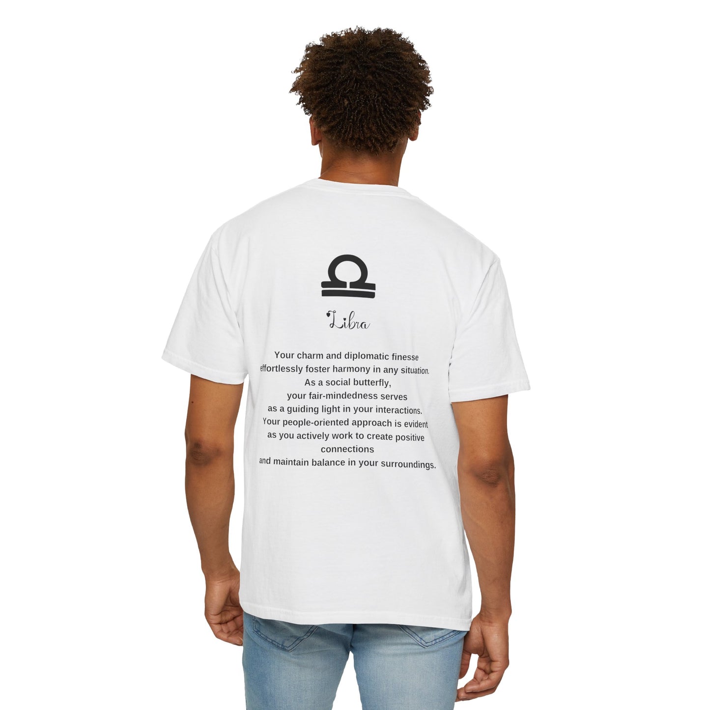 Libra Zodiac Sign Comfort Colors T-Shirt