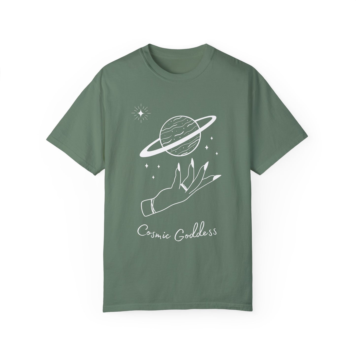 Cosmic Goddess Comfort Colors T-Shirt White