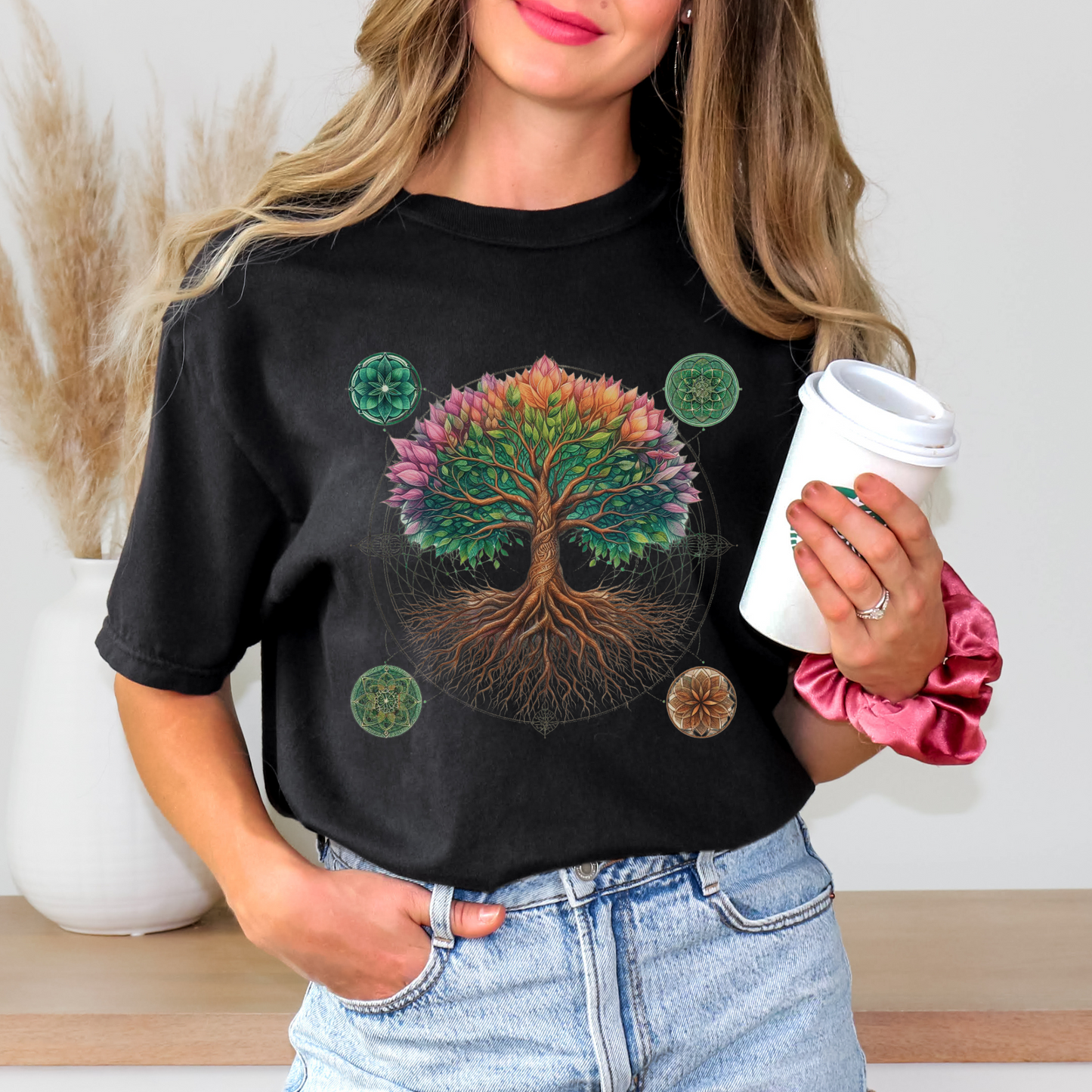 Sacred Tree Sacred Geometry Comfort Colors T-Shirt