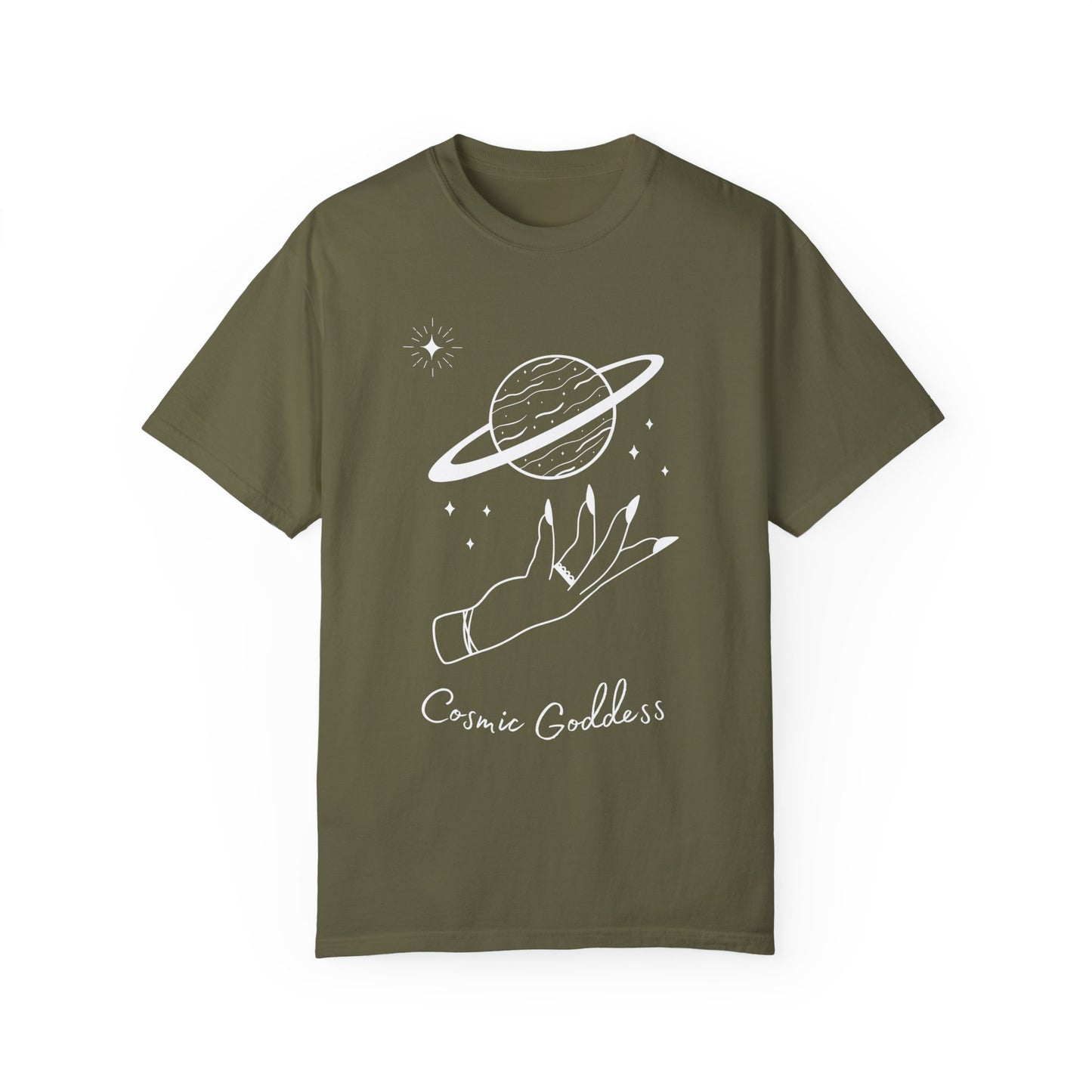 Cosmic Goddess Comfort Colors T-Shirt White