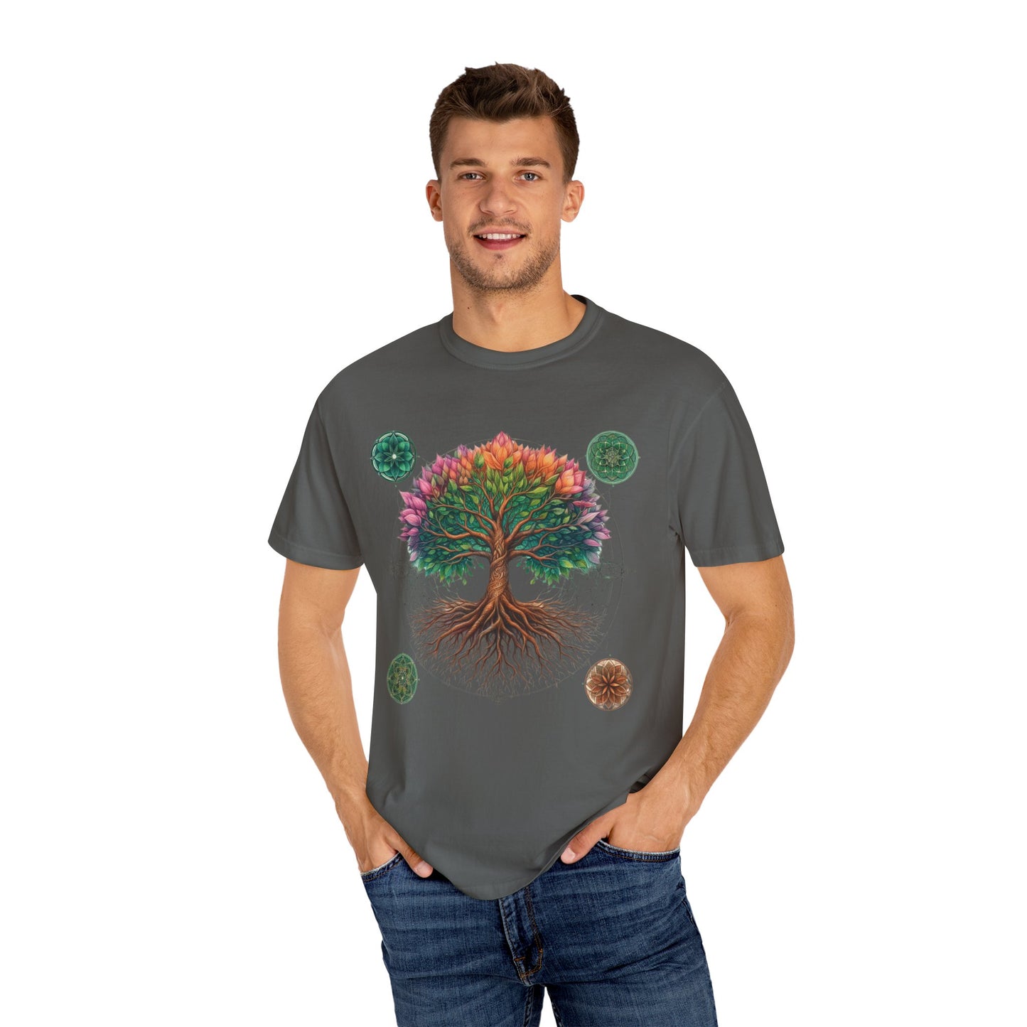 Sacred Tree Sacred Geometry Comfort Colors T-Shirt