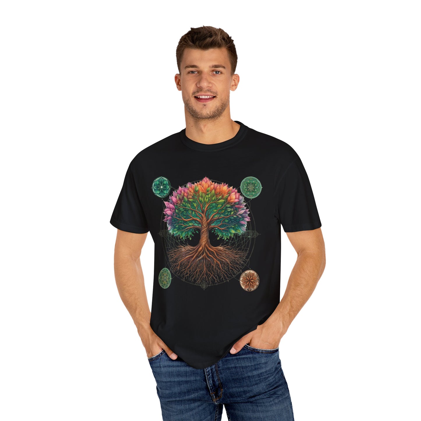 Sacred Tree Sacred Geometry Comfort Colors T-Shirt