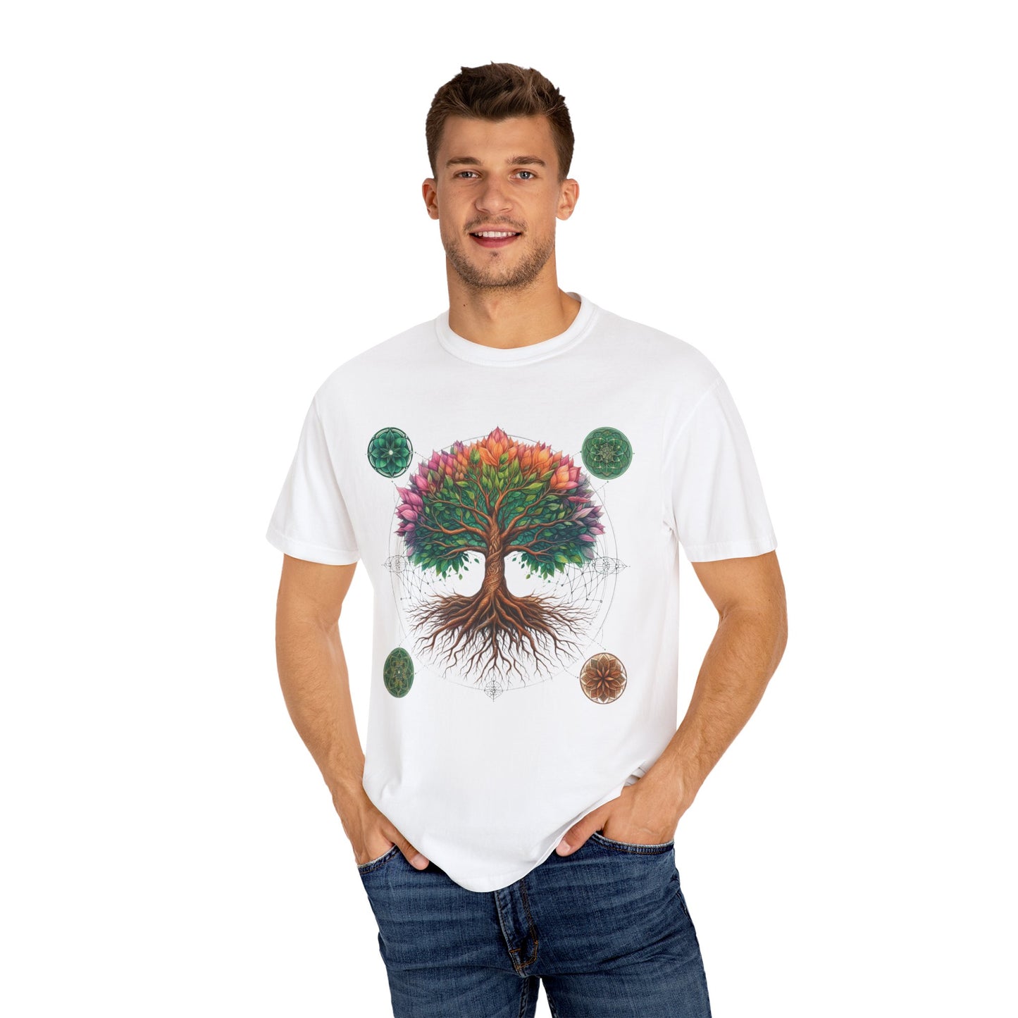 Sacred Tree Sacred Geometry Comfort Colors T-Shirt