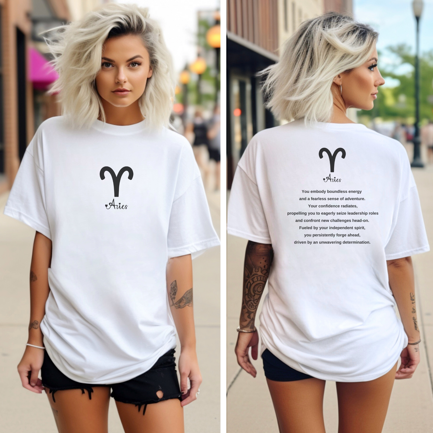 Aries Zodiac Sign Comfort Colors T-Shirt