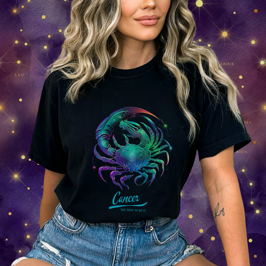 Fantasy Cancer Zodiac Sign Comfort Colors T-Shirt 2.0