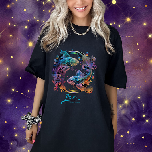 Fantasy Pisces Zodiac Sign Comfort Colors T-Shirt 2.0