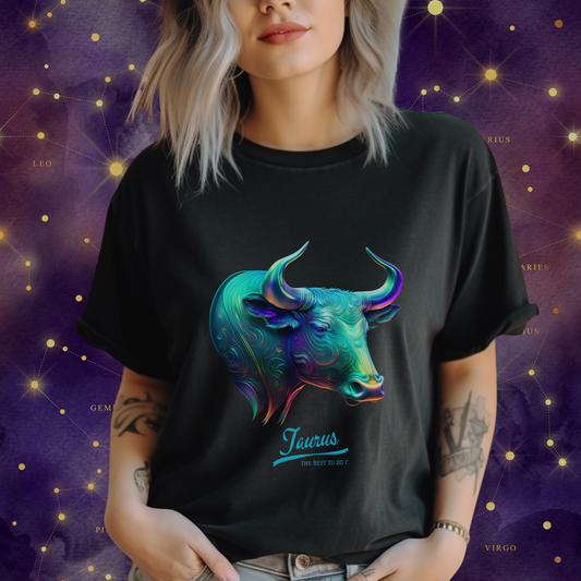 Fantasy Taurus Zodiac Sign Comfort Colors T-Shirt 2.0