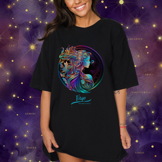 Fantasy Virgo Zodiac Sign Comfort Colors T-Shirt 2.0