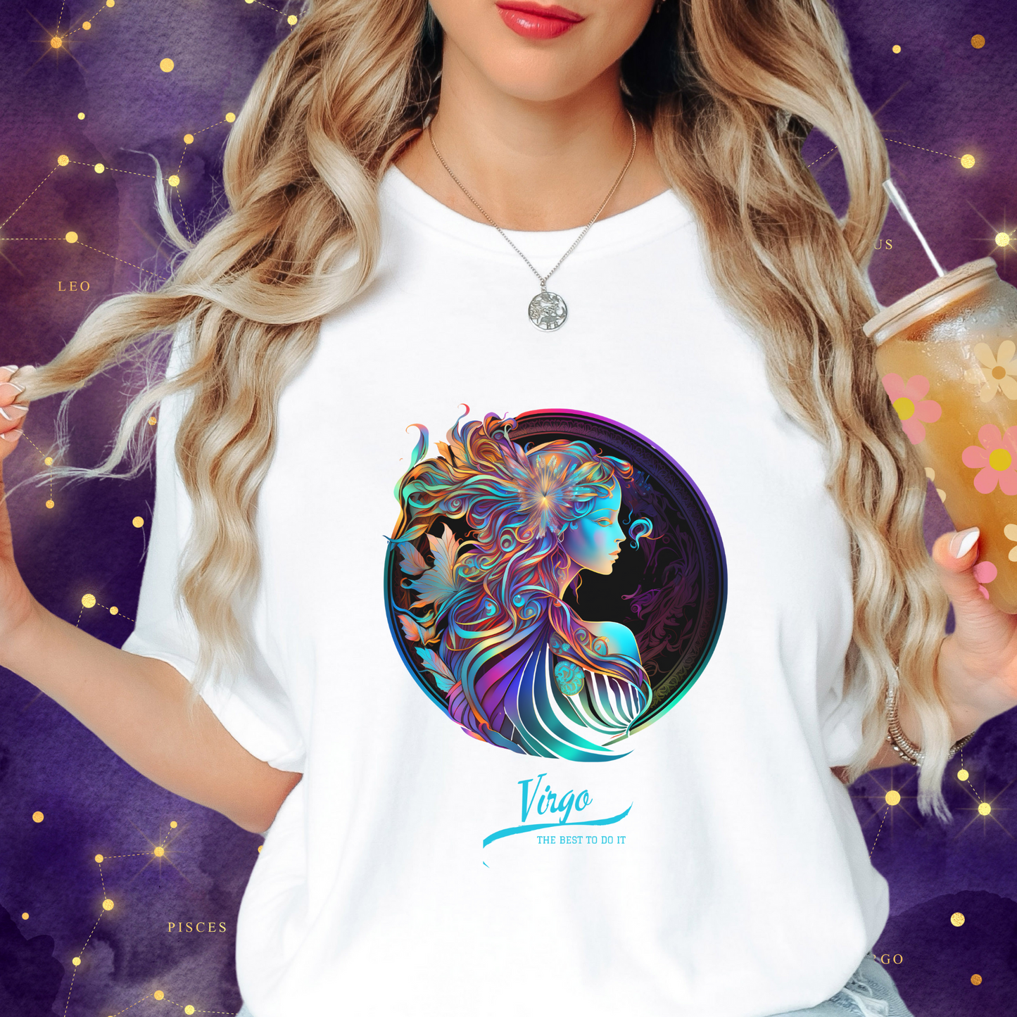 Fantasy Virgo Zodiac Sign Comfort Colors T-Shirt 2.0