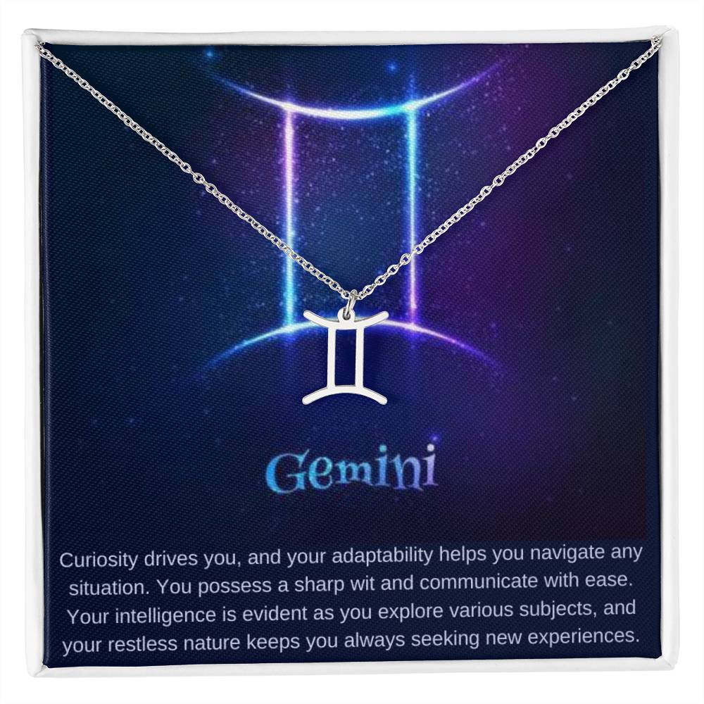 Gemini Zodiac Sign Necklace