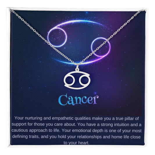 Cancer Zodiac Sign Necklace