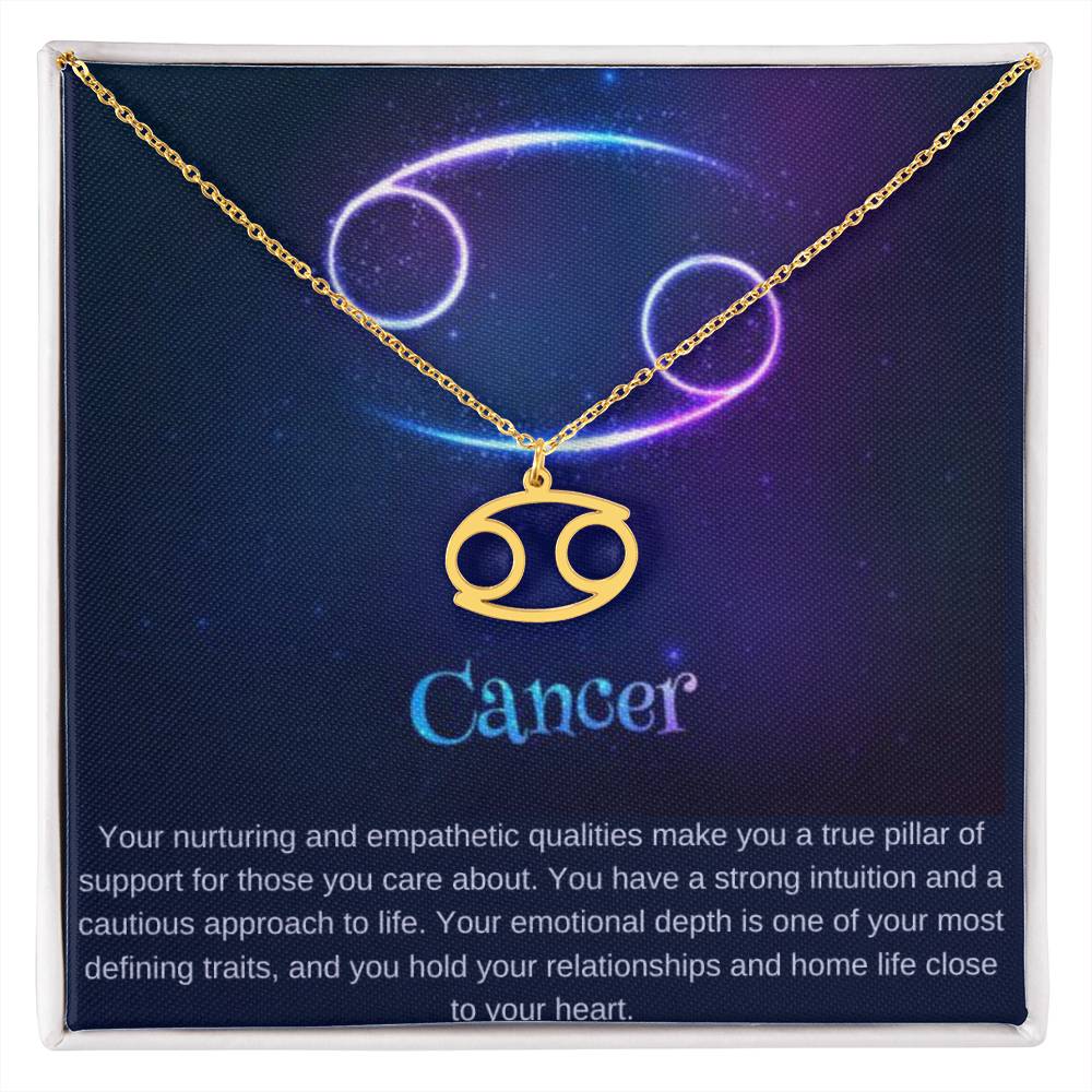 Cancer Zodiac Sign Necklace