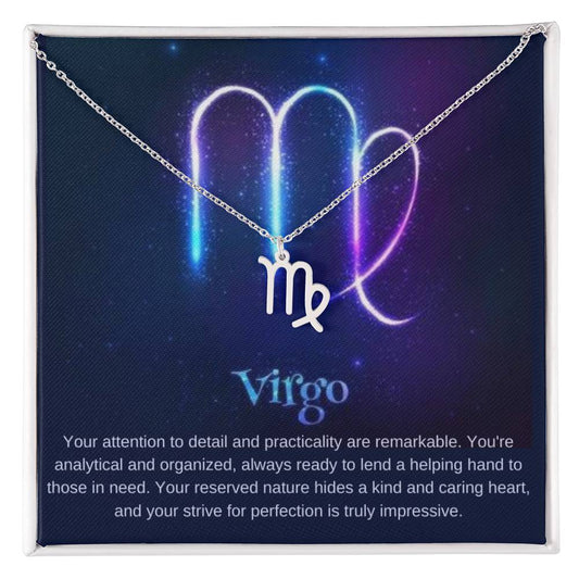 Virgo Zodiac Sign Necklace