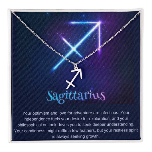 Sagittarius Zodiac Sign Necklace