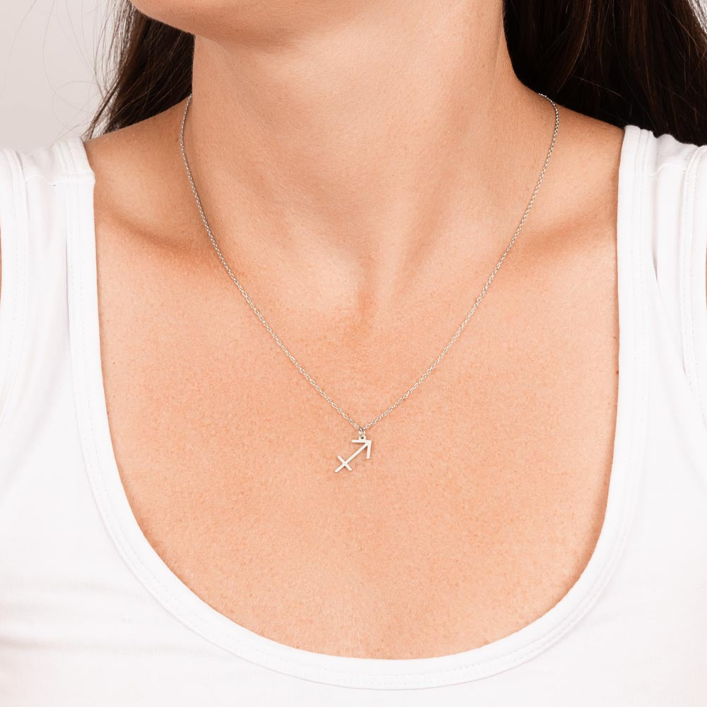 Sagittarius Zodiac Sign Necklace