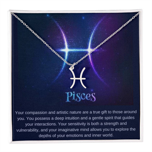 Pisces Zodiac Sign Necklace